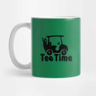 "Tee Time" Tee Shirt for Golfers Funny Golfing Mug